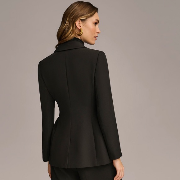 Donna Karan Black Blazer with Gold Accent - Picture 2 of 9